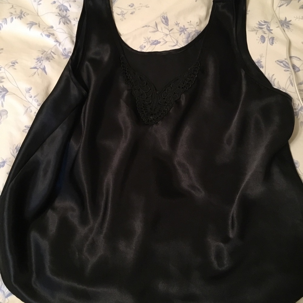 Silky Black Camisole